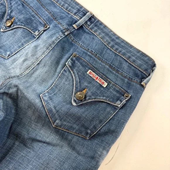 Hudson Jeans Made In USA Straight Leg Cuffed Denim Size 27 - Picture 1 of 12